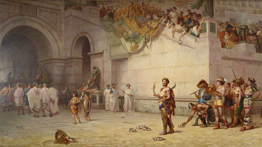 A painting of Marcus Aurelius, a famous Stoic.