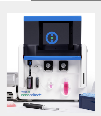 Sterile, Benchtop, easy to use WOLF G2 Cell Sorter for high viability sorting of fragile cells including stem cells and protoplasts